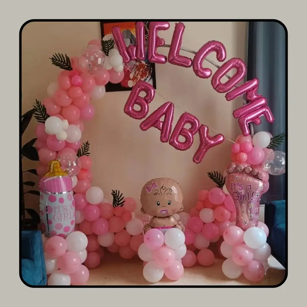 Royal Arrival Suite | Luxury Baby Welcome & Grand Celebration Decor Setup