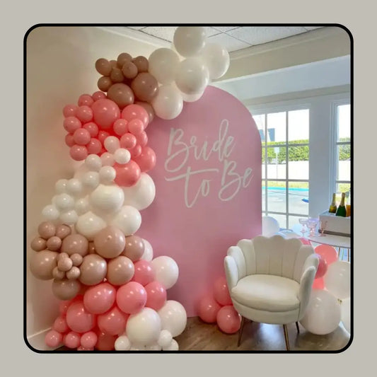 Bespoke "Bride to Be" Event Staging | Chic Architectural Backdrops