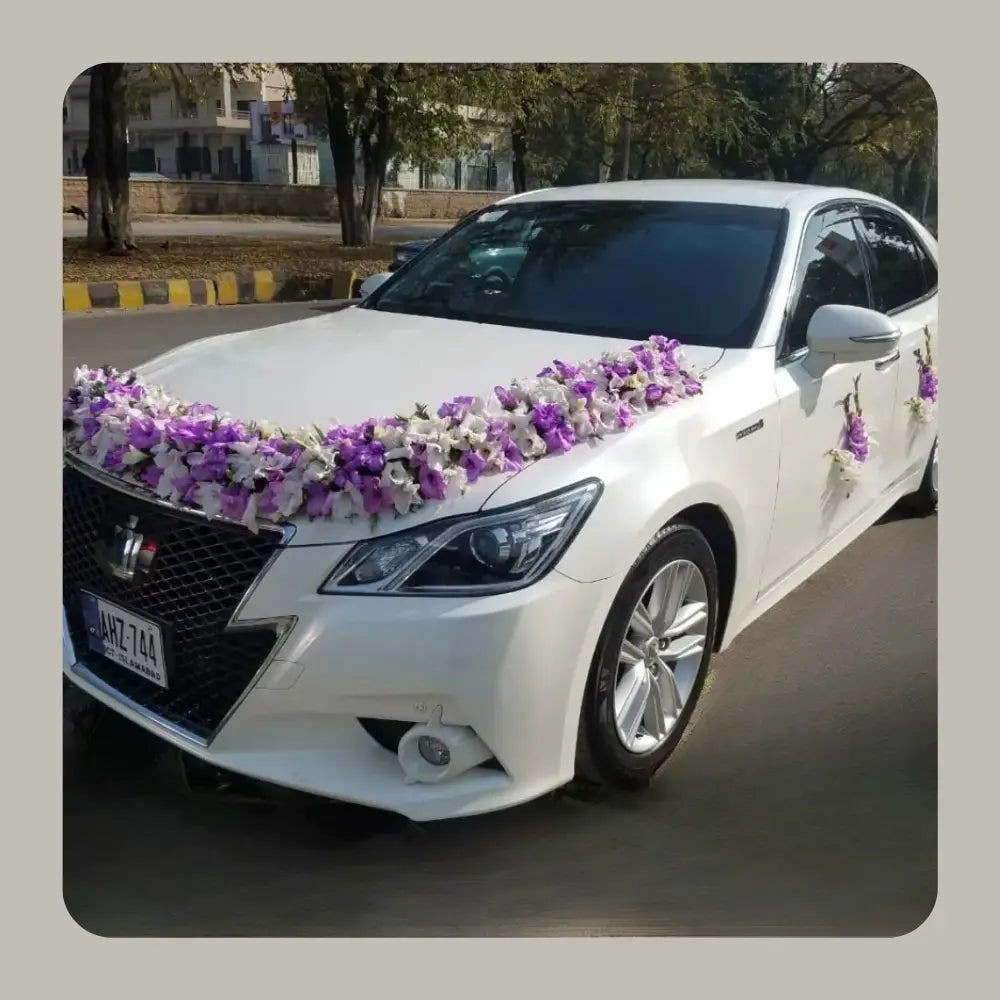 Premium Wedding Car Floral Architecture | Iconic Central Arrangement