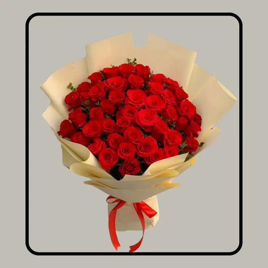 Classic Ruby Rose Hand-Tied Bouquet