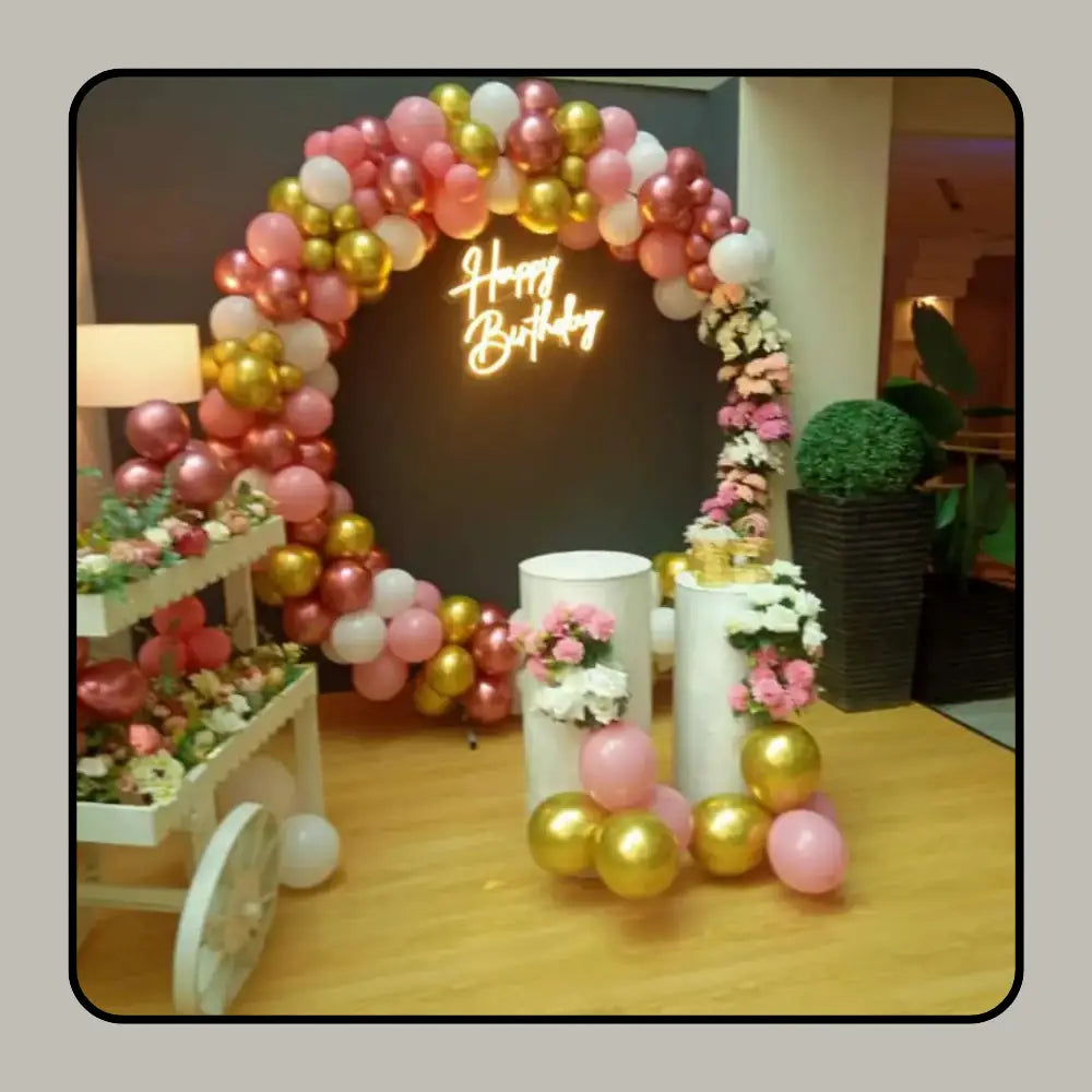 Regal Rose Gold & Gold Celebration Hoop