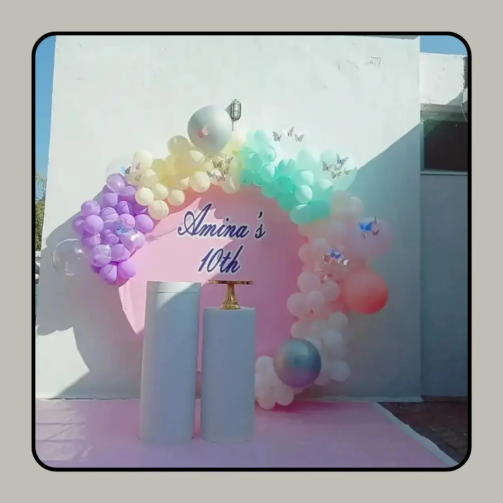 Pastel Butterfly Dream Backdrop for Magical Birthday Celebrations