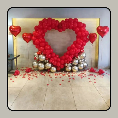 Grand Heart-to-Heart Anniversary Backdrop & Photo Op Set