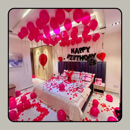 Radiant Pink & Black "Happy Birthday" Suite Surprise Kit