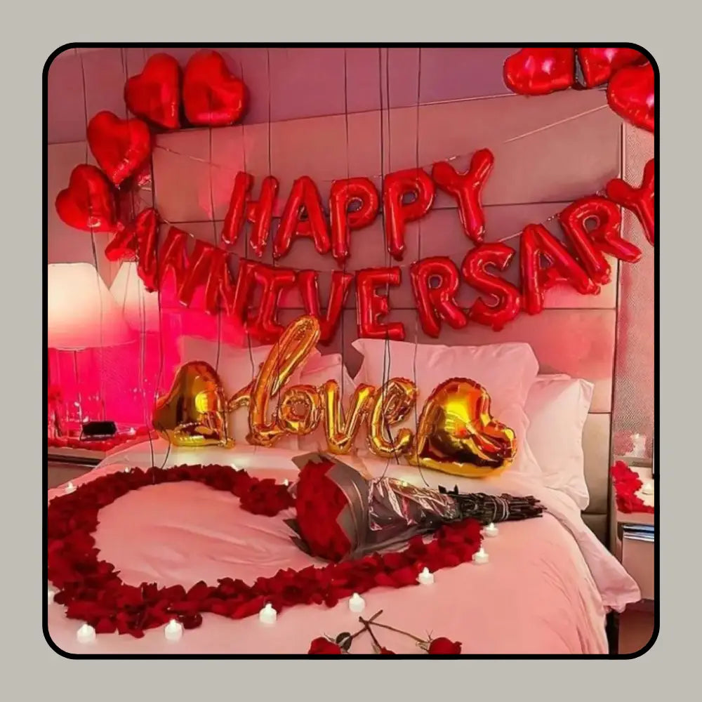 Ultimate Romantic Surprise Anniversary Suite Decoration Kit