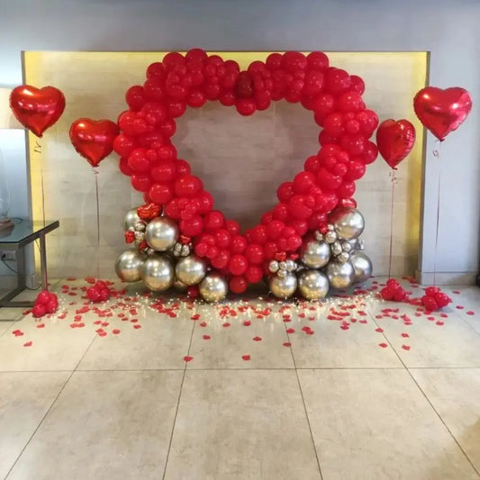 Grand Heart-to-Heart Anniversary Backdrop & Photo Op Set