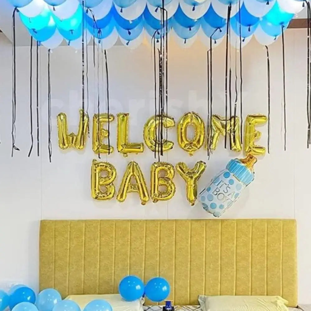 Premium "Welcome Baby Boy" Home Decor Suite
