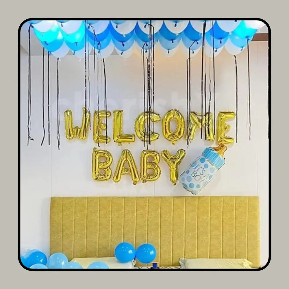 Premium "Welcome Baby Boy" Home Decor Suite