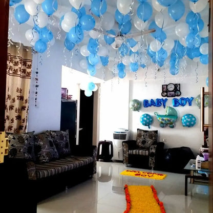 The Royal Homecoming: Premium "Welcome Baby Boy" Decor Suite