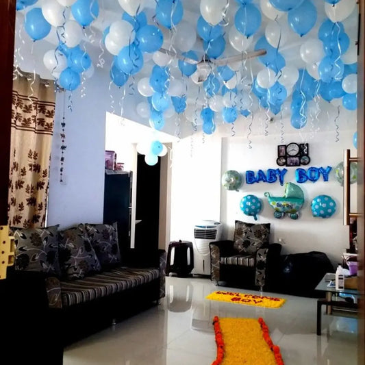 The Royal Homecoming: Premium "Welcome Baby Boy" Decor Suite