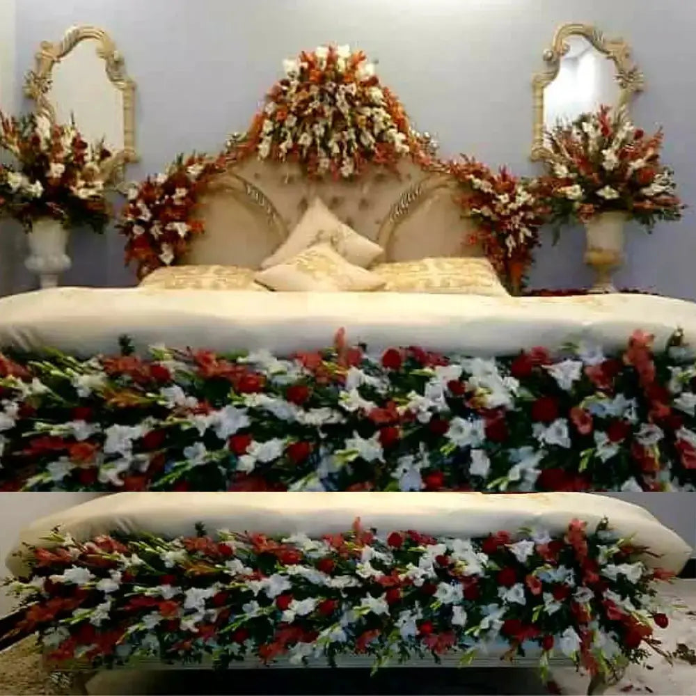 Luxury Bridal Room Decor | Elegant Floral Artistry & Romantic Sanctuary Styling