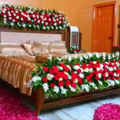Elite Bridal Sanctuary | Majestic Floral Artistry & Romantic Suite Decor