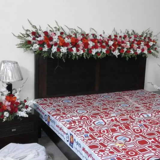 Bespoke Bridal Sanctum | Architectural Floral Crowns & Sculpted Bed Artistry