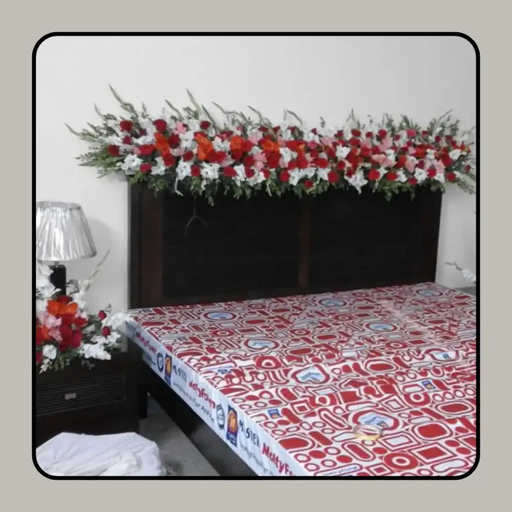 Bespoke Bridal Sanctum | Architectural Floral Crowns & Sculpted Bed Artistry