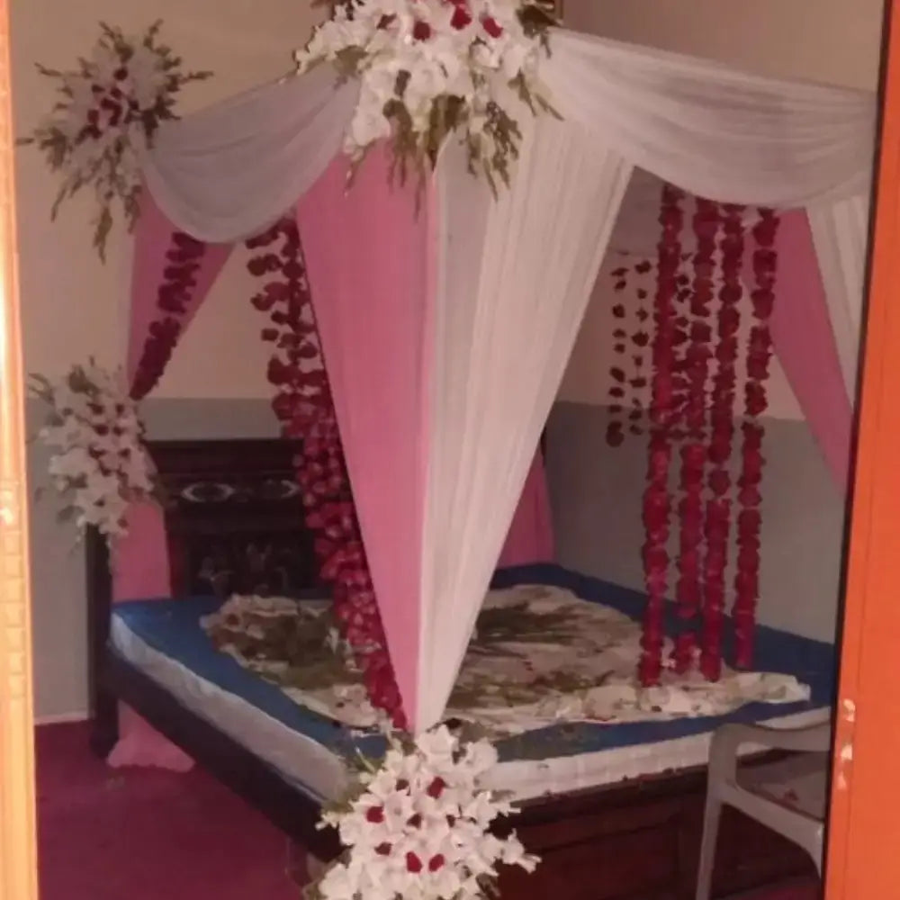 Luxury Bridal Room Artistry | Elegant Floral Sanctum & Romantic Styling