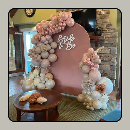 Bespoke "Bride to Be" Event Staging | Chic Architectural Backdrops