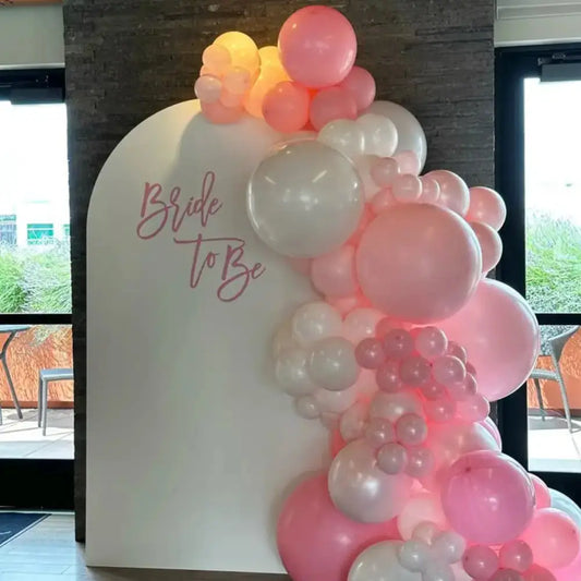 Signature "Bride to Be" Celebration Backdrops | Chic Architectural Staging