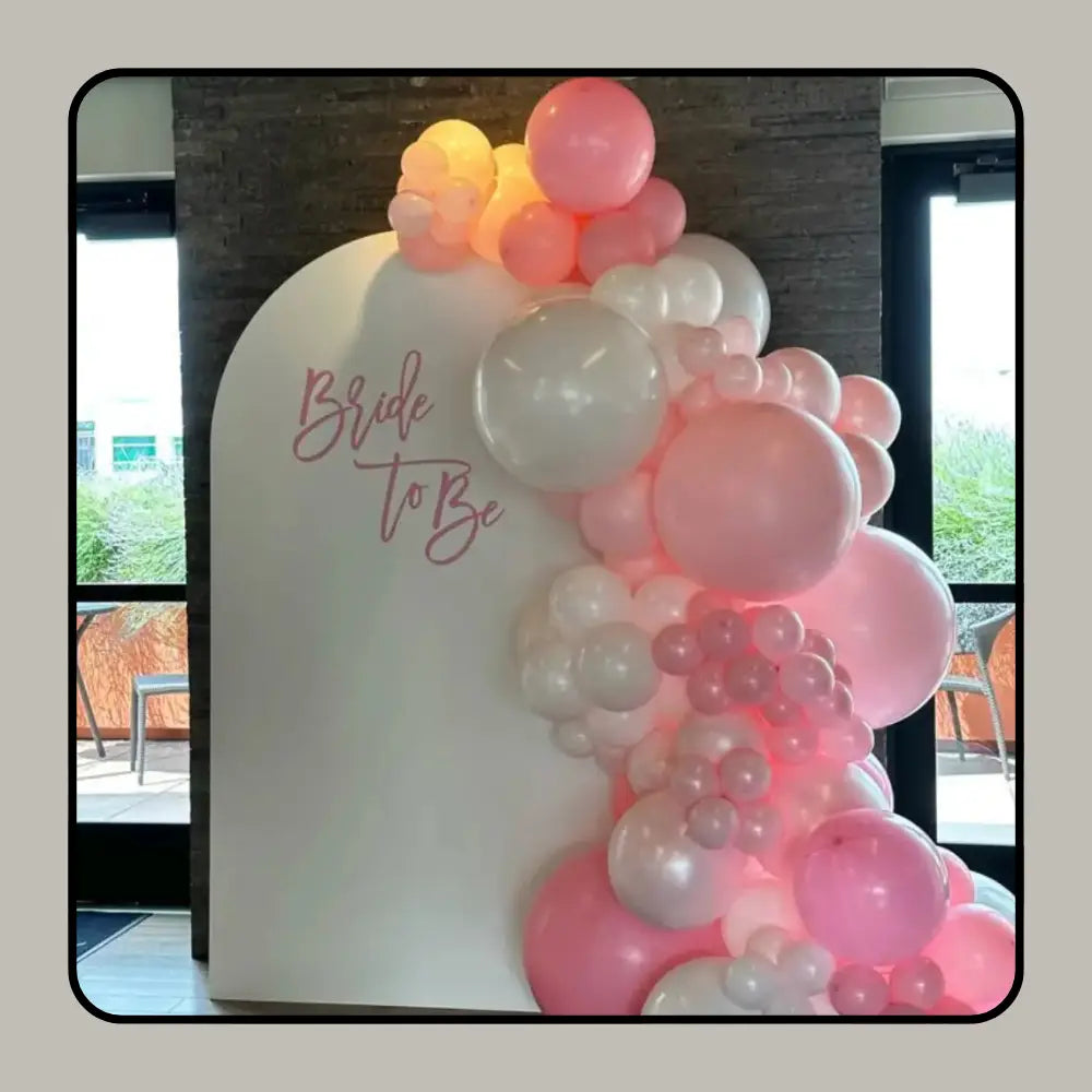 Signature "Bride to Be" Celebration Backdrops | Chic Architectural Staging