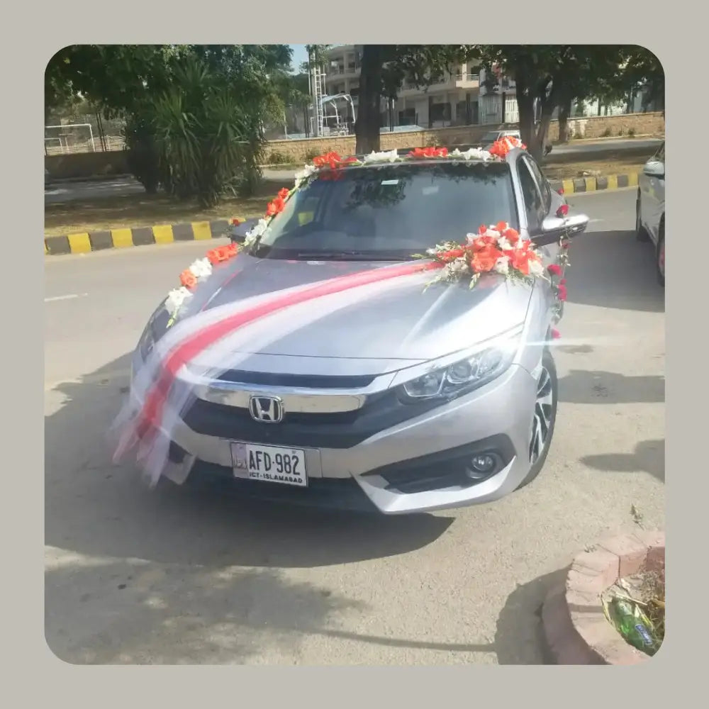Elegance on Wheels | Premium Wedding Car Floral Artistry