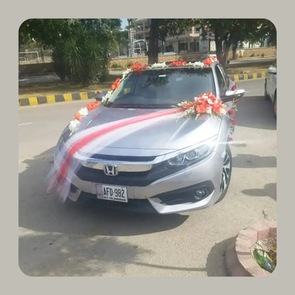 Elegance on Wheels | Premium Wedding Car Floral Artistry