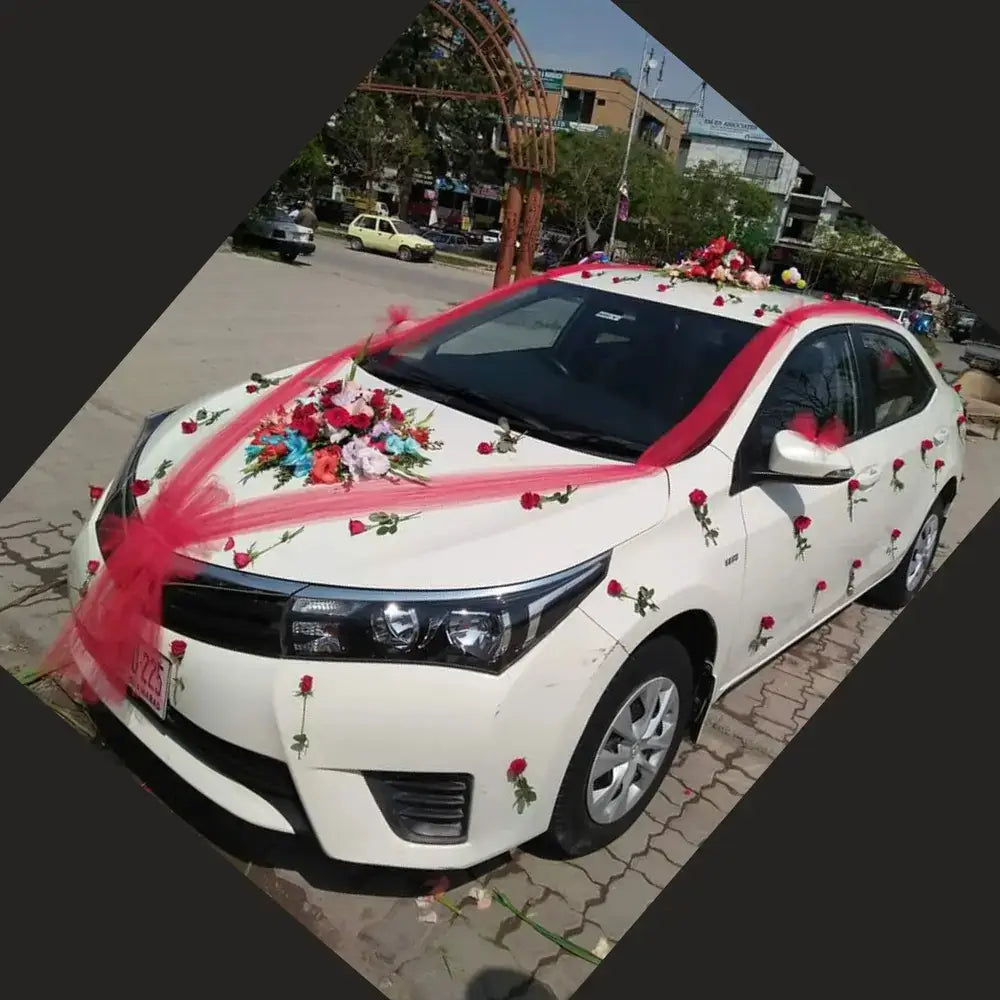 Premium Wedding Car Floral Artistry