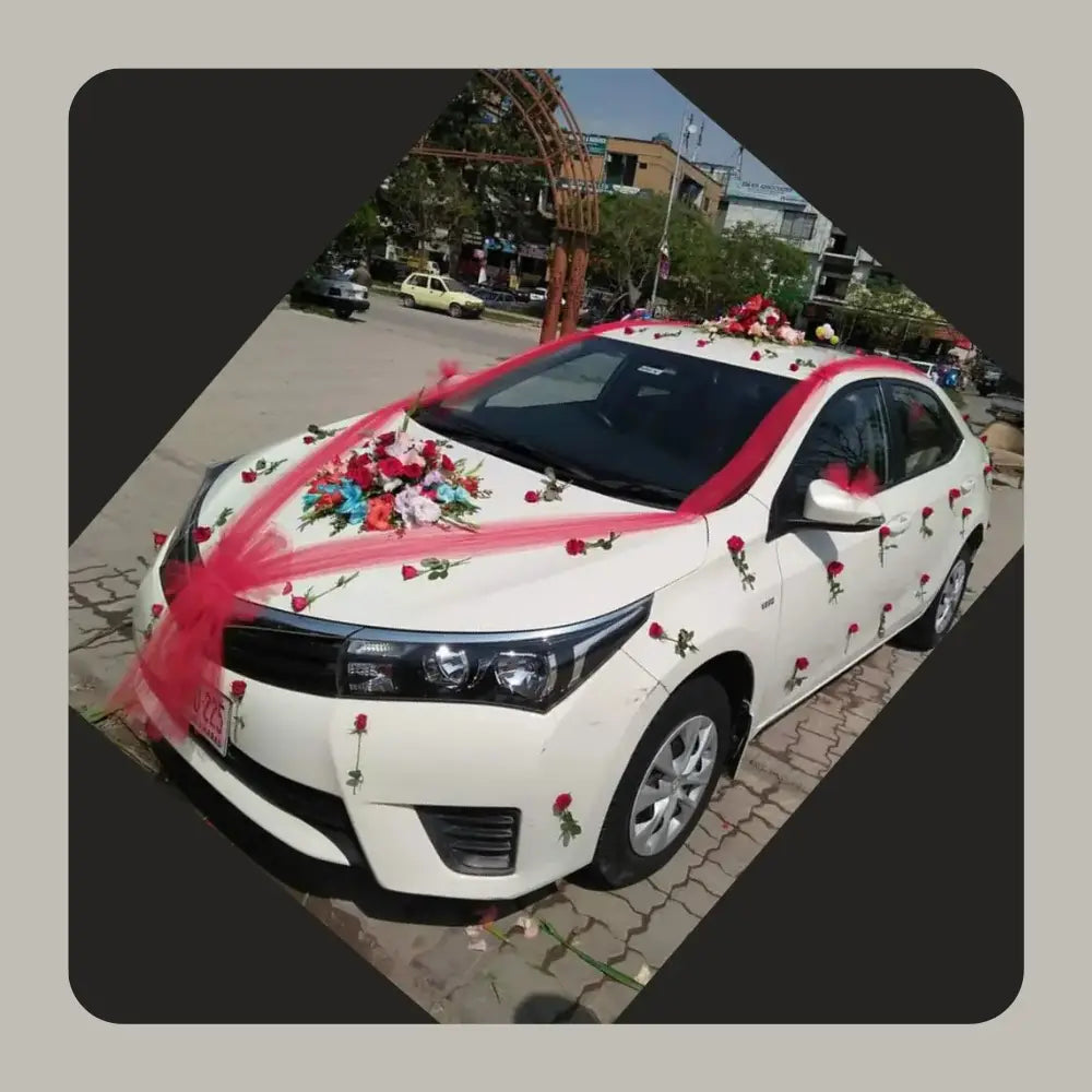 Premium Wedding Car Floral Artistry