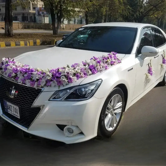Premium Wedding Car Floral Architecture | Iconic Central Arrangement