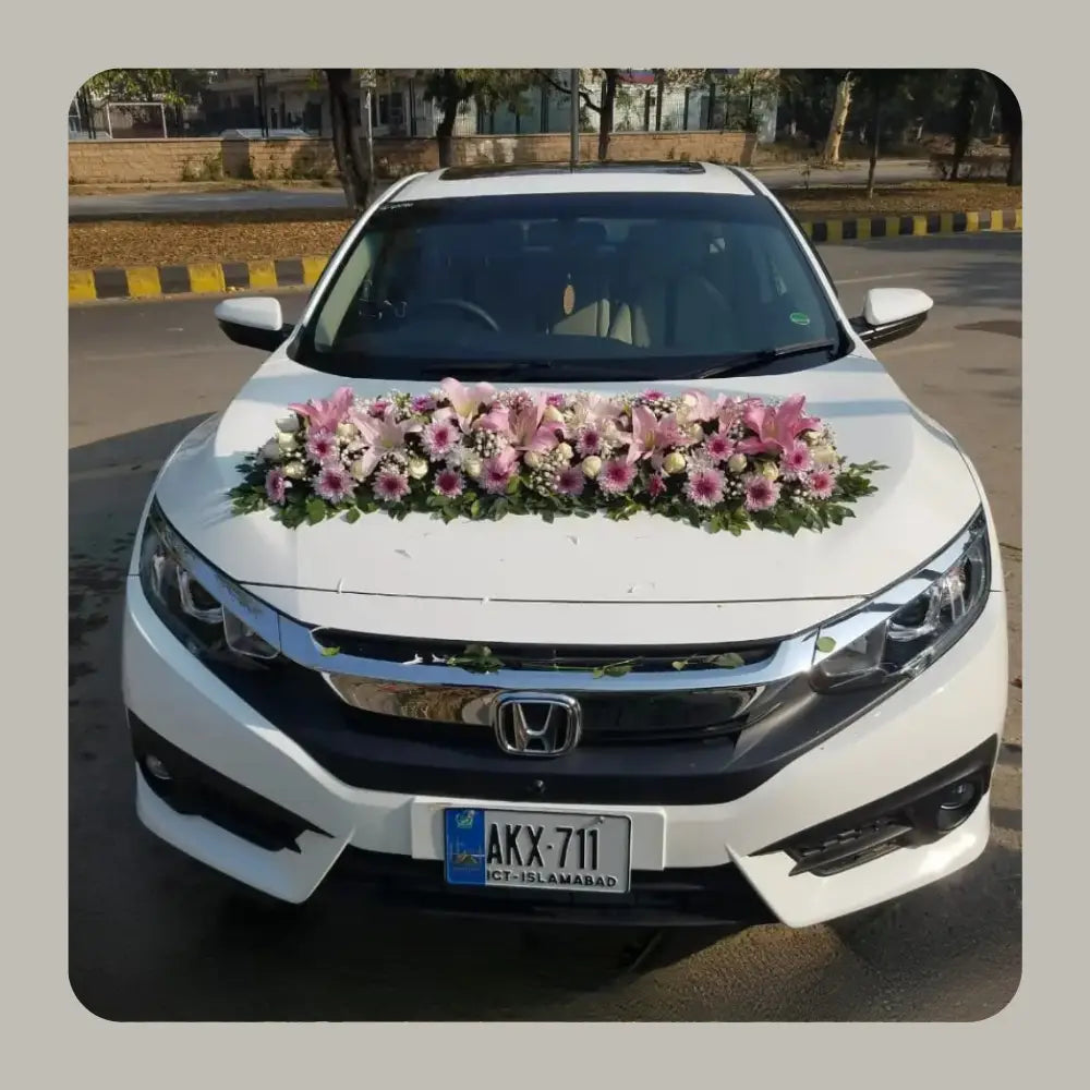 Elite Automotive Floral Wedding Car Artistry