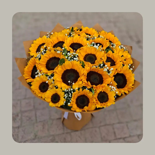 Golden Sunbeam Sunflower Bouquet