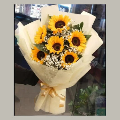 Sun-Kissed Petals Hand-Tied Bouquet