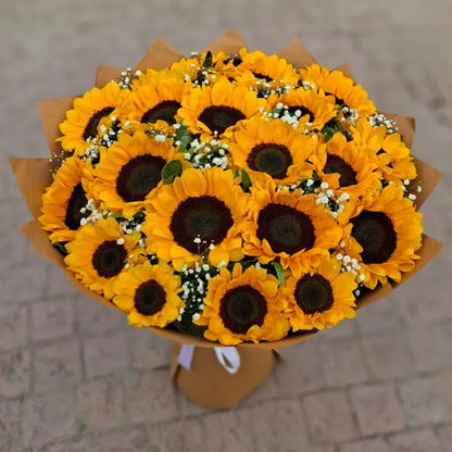 Golden Sunbeam Sunflower Bouquet