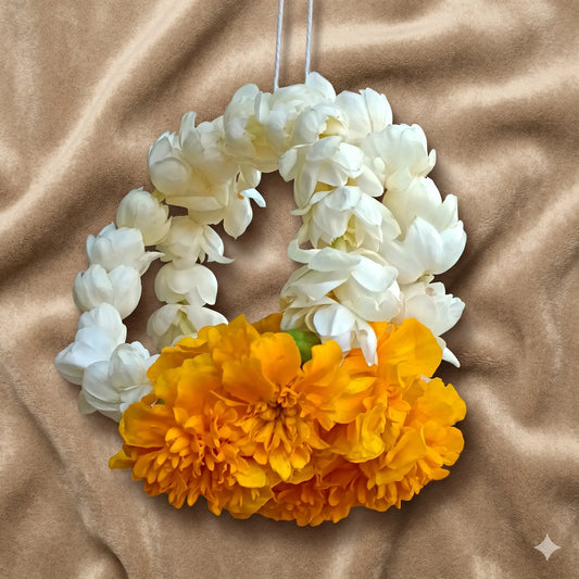 Vibrant Yellow & Pink Floral Bridal Jewelry Set