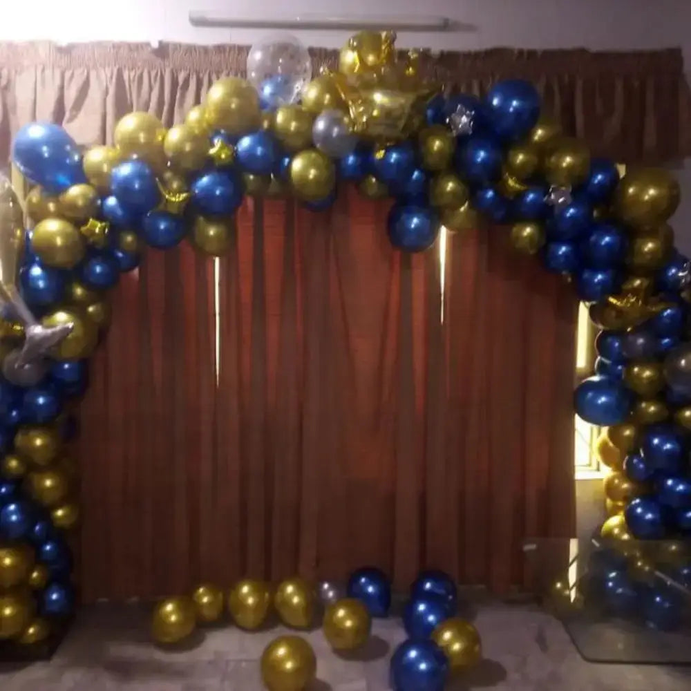 Royal Midnight & Gold Celebration Arch