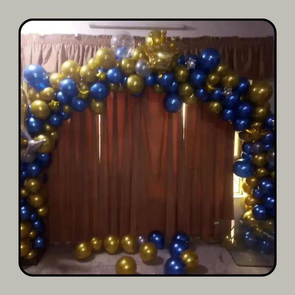 Royal Midnight & Gold Celebration Arch